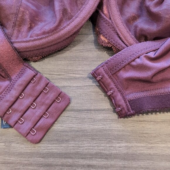 Adore Me Zita Bra Unlined Full Coverage Underwire Floral Lace Satin Bow 42D - Picture 14 of 16